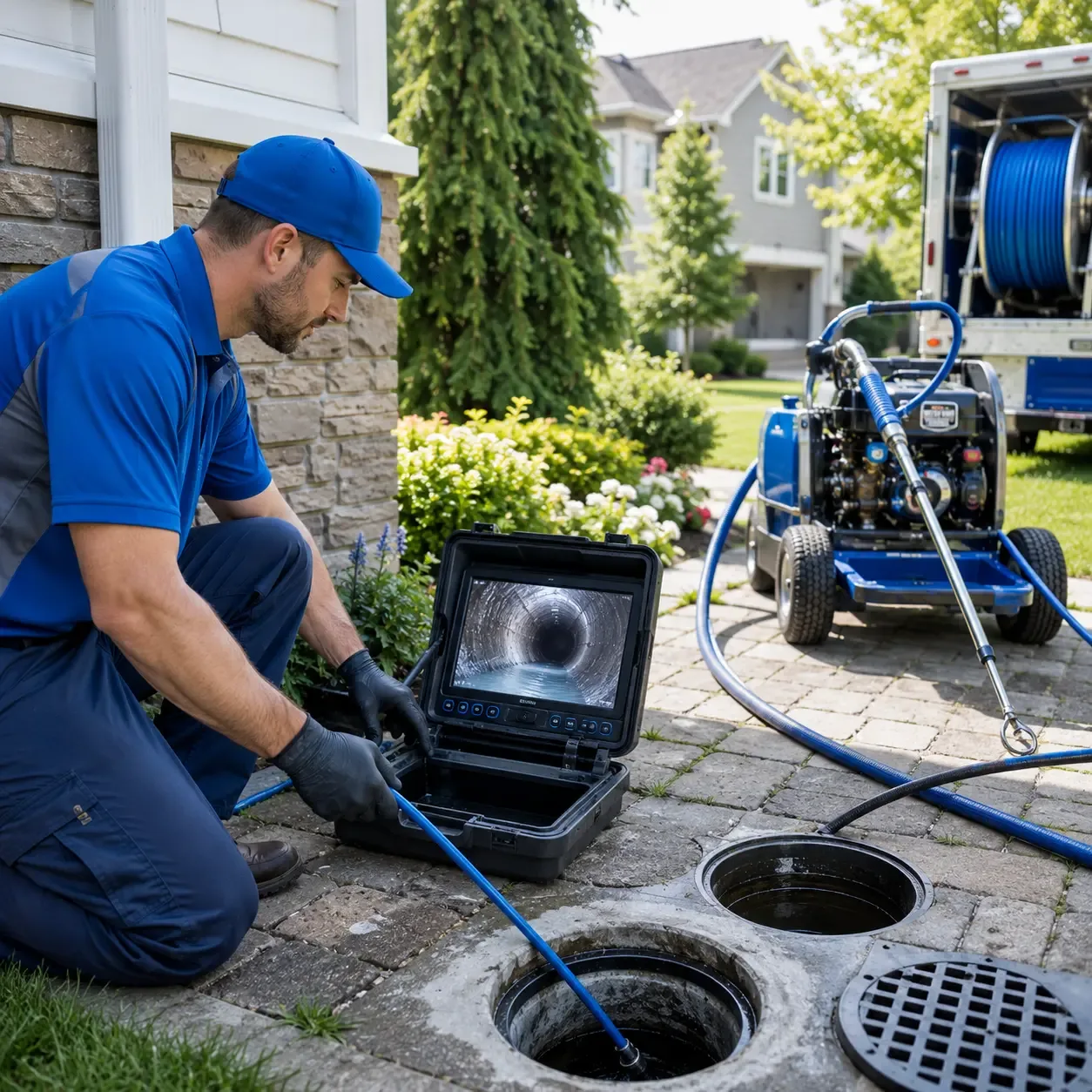 Outdoor drain cleaning professionals serving Winterville, GA